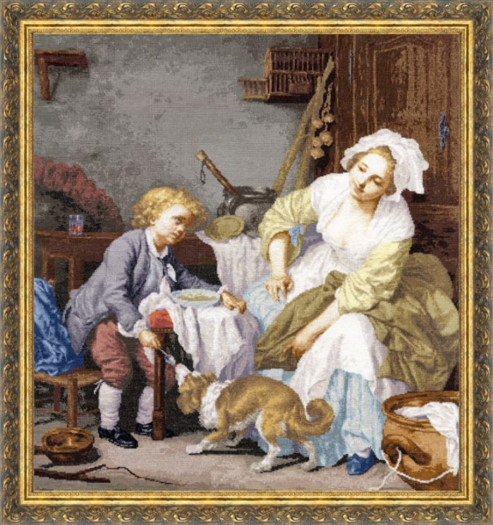 МК-017 Набор для вышивания Золотое Руно "Балованное дитя"