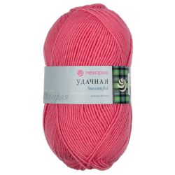 Пряжа ПЕХОРКА Удачная // 078 // 11 // Ярко-розовый