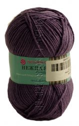 Пряжа ПЕХОРКА Нежная // 054 // 346 // Темная сирень