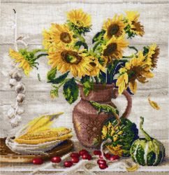 04.005.27 Набор для вышивания Марья Искусница "Подсолнухи и тыквы"