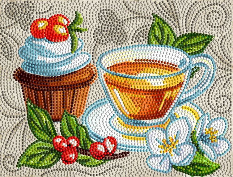 БСА4-082 Алмазная вышивка ТМ Наследие "Черный чай"