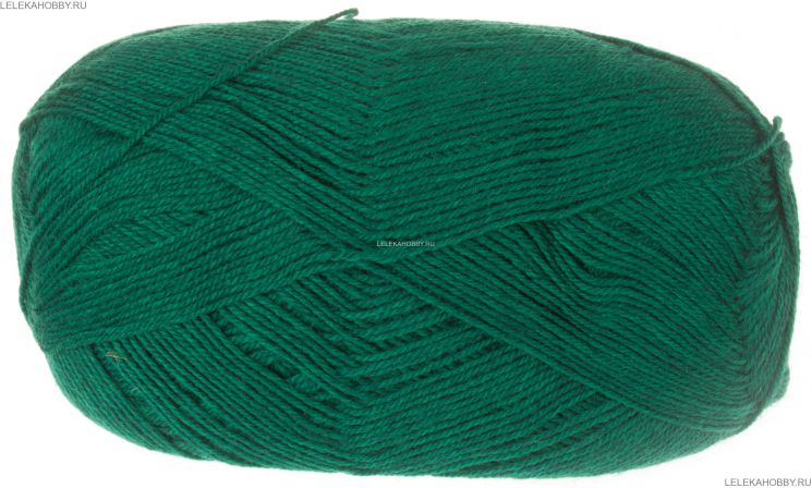 Пряжа ПЕХОРКА Кроссбред Бразилии // 020 // 573 // Темный изумруд