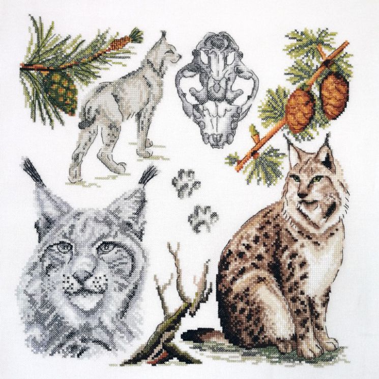 03.014.18 Набор для вышивания МАРЬЯ ИСКУСНИЦА "Зоология. Рысь обыкновенная"