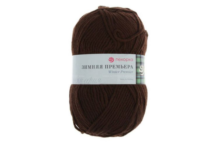 Пряжа ПЕХОРКА Зимняя премьера // 060 // 17 // Шоколад
