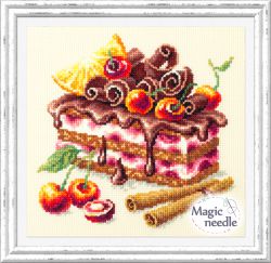 120-072 Набор для вышивания ЧУДЕСНАЯ ИГЛА "Вишнёвый торт"