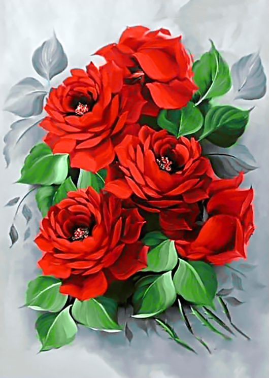 Ag 309 Алмазная мозаика Гранни "Изысканные розы"