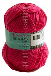 Пряжа ПЕХОРКА Нежная // 054 // 49 // Фуксия