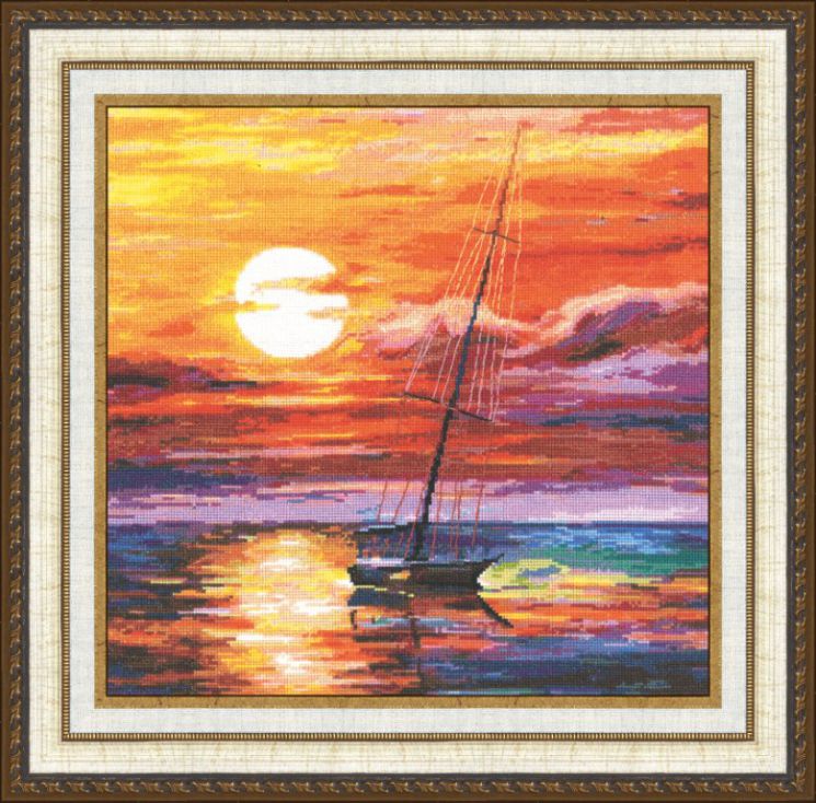 00-017 Набор для вышивания Золотое Руно "На закате"