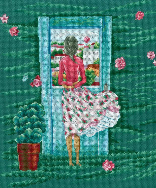 Набор для вышивания РТО "О чем я думаю" M716