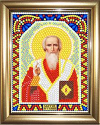 ИМРА5-057 Алмазная мозаика ТМ НАСЛЕДИЕ с рамкой "Святой Артемий"