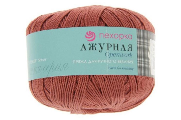 Пряжа ПЕХОРКА Ажурная // 002 // 787 // Марсала