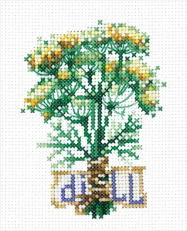 П-55 Набор для вышивания Сделай Своими Руками "Пряные травы. Укроп"