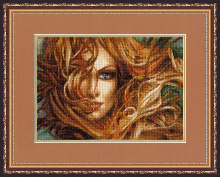 Ф-025 Набор для вышивания Золотое Руно "Девушка"