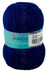 Пряжа ПЕХОРКА Нежная // 054 // 795 // Яркий синий