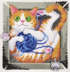 13.003.15 Набор для вышивания Марья Искусница "Кот и клубок"