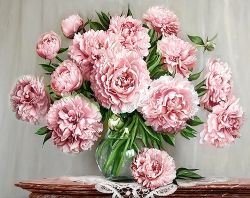 Ag 4642 Алмазная мозаика Гранни "Садовые пионы"