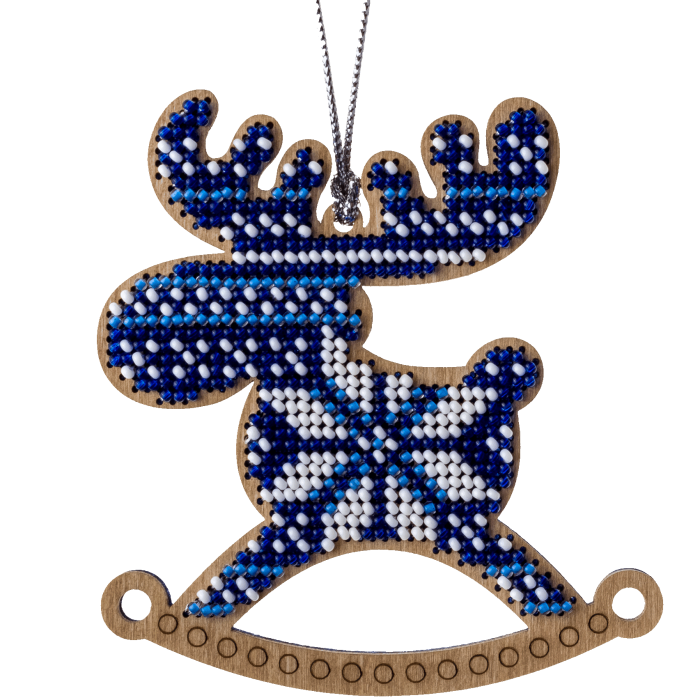 Набор для вышивания бисером по дереву ВОЛШЕБНАЯ  СТРАНА FLK-224, 9*10см